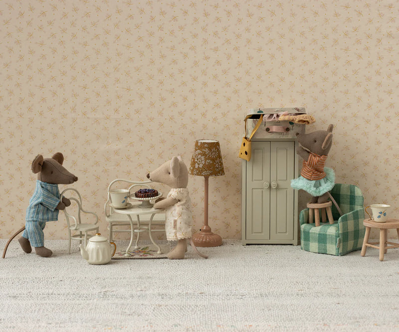Maileg Cafe Set Mouse Small Off-White S/S 2025