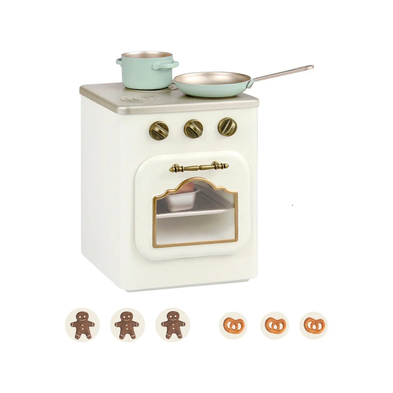 Aizulhomey Oven With Light Dollhouse Miniature