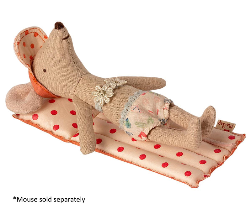 Maileg Mouse Air Mattress Mouse Red Dot
