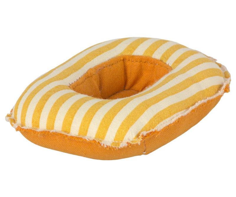 Maileg Rubber Boat Small Yellow Stripes