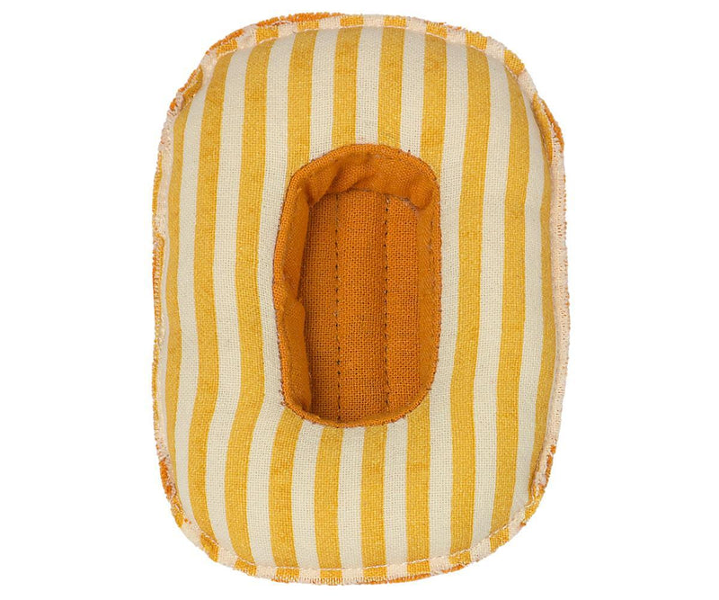 Maileg Rubber Boat Small Yellow Stripes