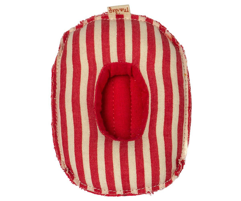 Maileg Rubber Boat Small Red Stripes