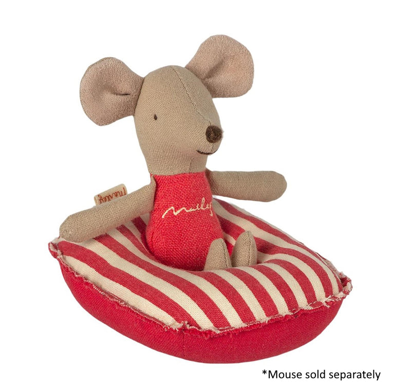 Maileg Rubber Boat Small Red Stripes