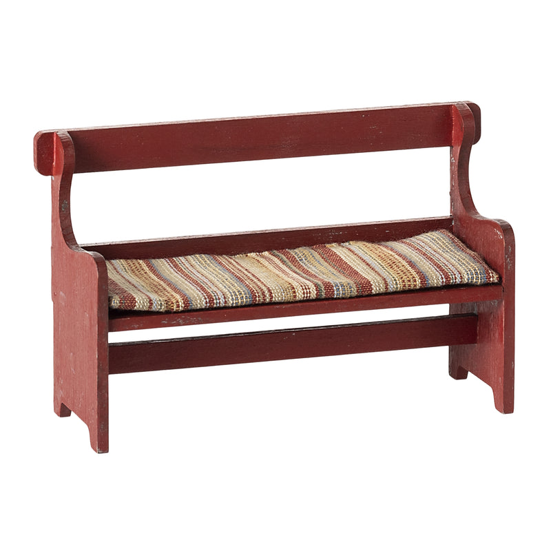 Maileg Mouse Bench Red F/W 2024