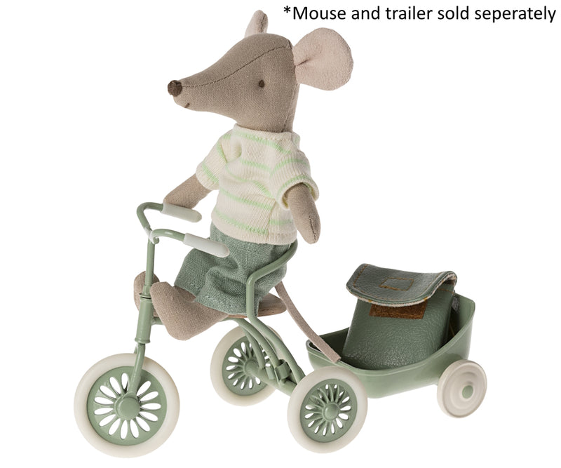 Maileg Abri a Tricycle Mouse Green 2024 PRE ORDER ONLY