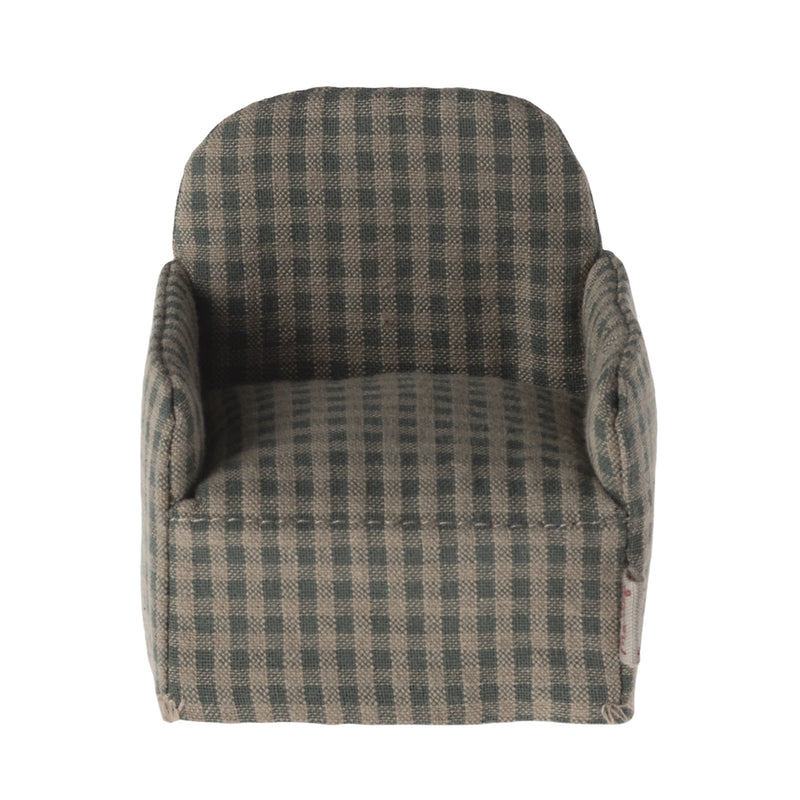 Maileg Mouse Chair Green Checker F/W 2024