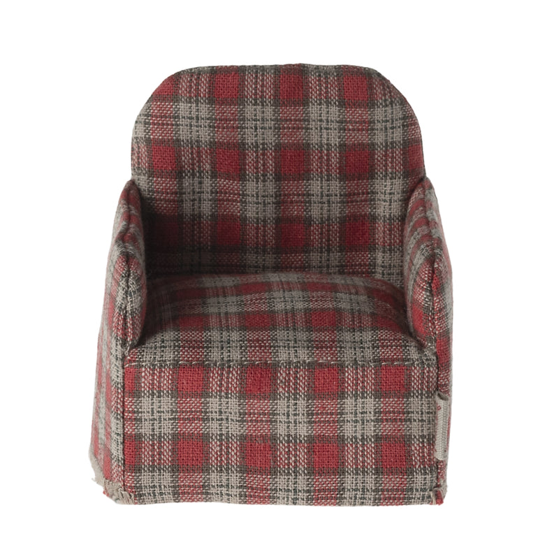 Maileg Mouse Chair Red Checker F/W 2024