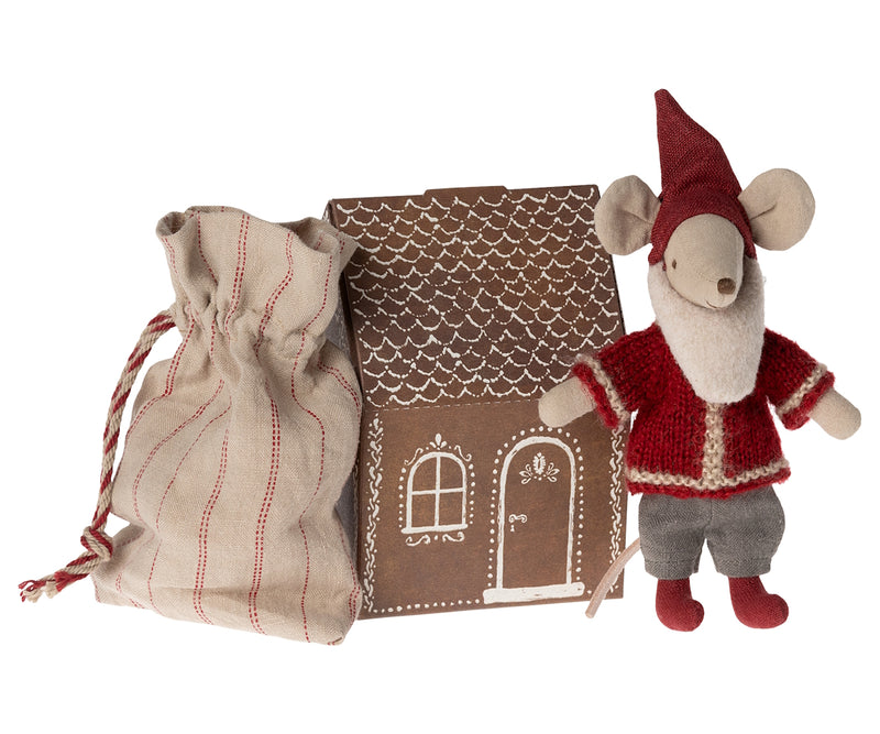 Maileg Santa Mouse With House New 2023