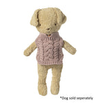 Maileg Puppy Supply Sweater Dark Rose F/W 2024