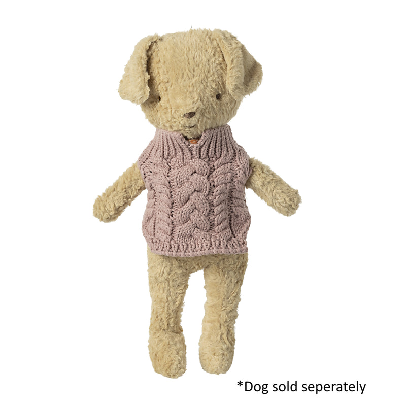 Maileg Puppy Supply Sweater Dark Rose F/W 2024