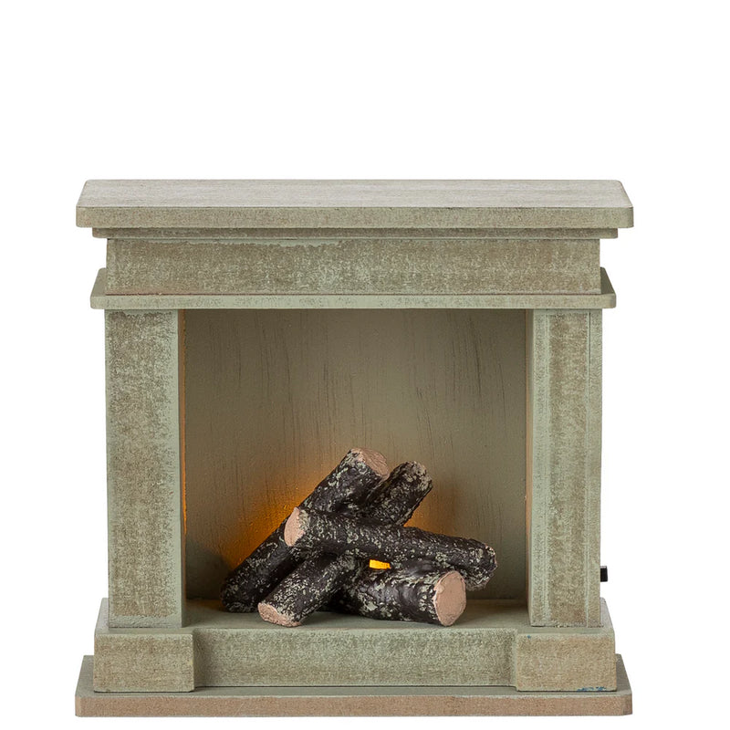 Maileg Fireplace Miniature Dusty Green