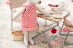 Hand Knitted Dress In Sweet Pink Made To Fit The Maileg Mum Mouse