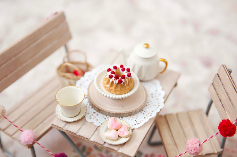 Handmade Miniature Polymer Clay Raspberry Iced Bundt Cake Perfect For Your  Maileg Mice