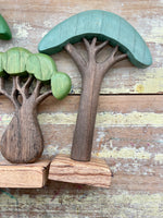 SALE 50% OFF Papoose Wooden Set Of 3 African Trees Coloured