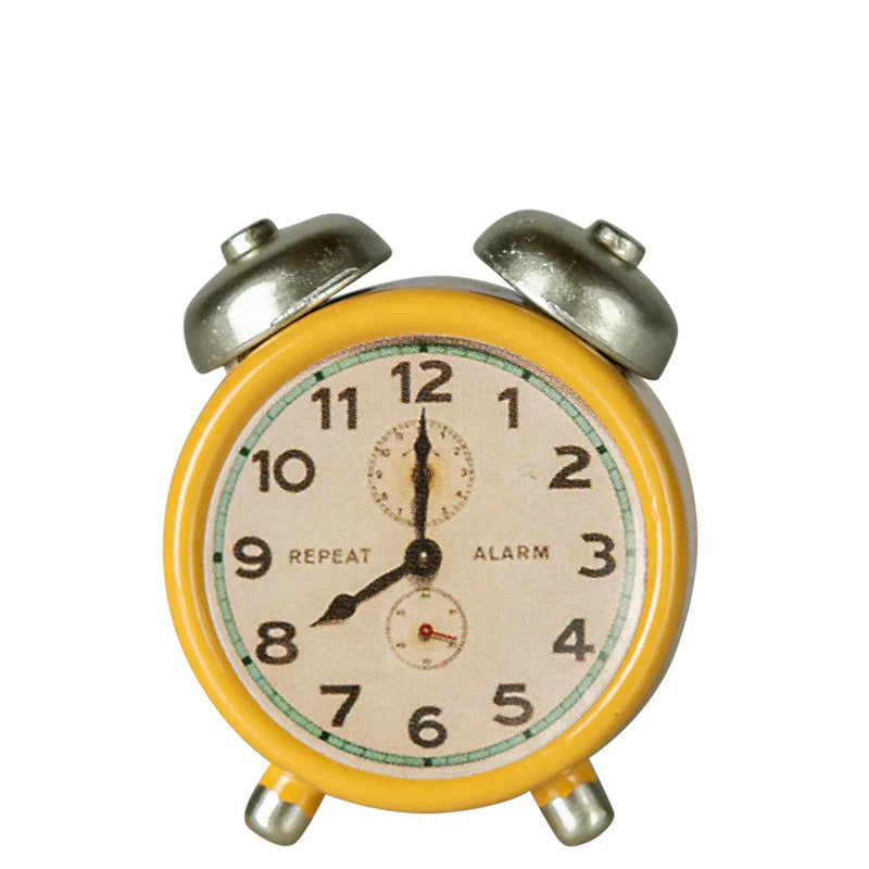 Maileg Alarm Clock Mouse Yellow S/S 2025
