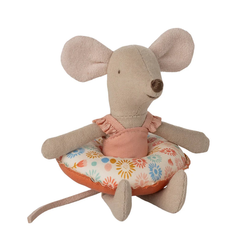 Maileg Beach Mouse Little Sister with Float Flower S/S 2025 PRE ORDER ONLY