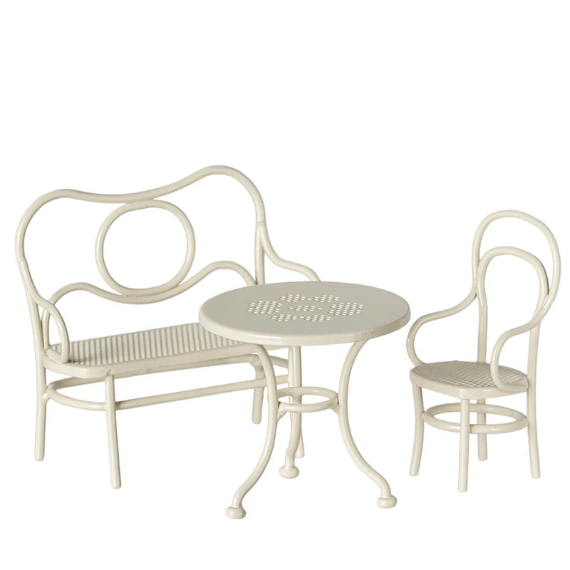 Maileg Cafe Set Mouse Small Off-White S/S 2025