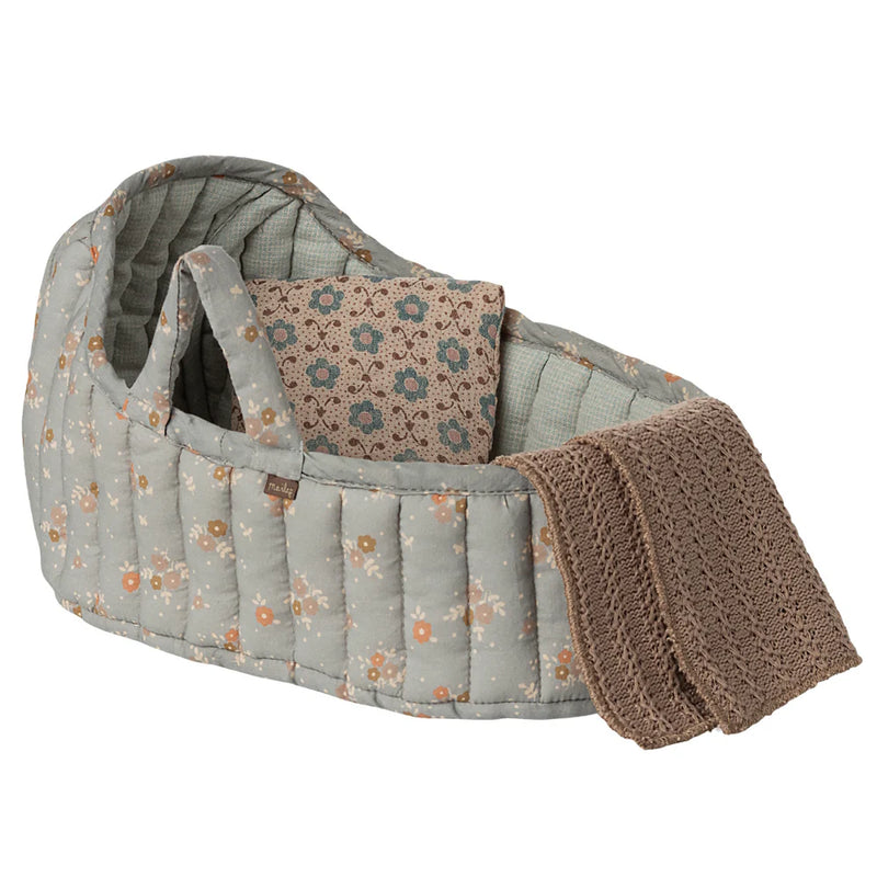 Maileg Carry Cot Large Blue S/S 2025 PRE ORDER ONLY