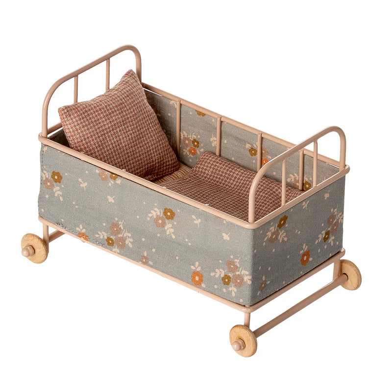 Maileg Cot Bed Micro Powder F/W 2025 PRE ORDER ONLY