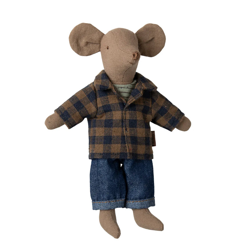 Maileg Dad Mouse Light Brown S/S 2025