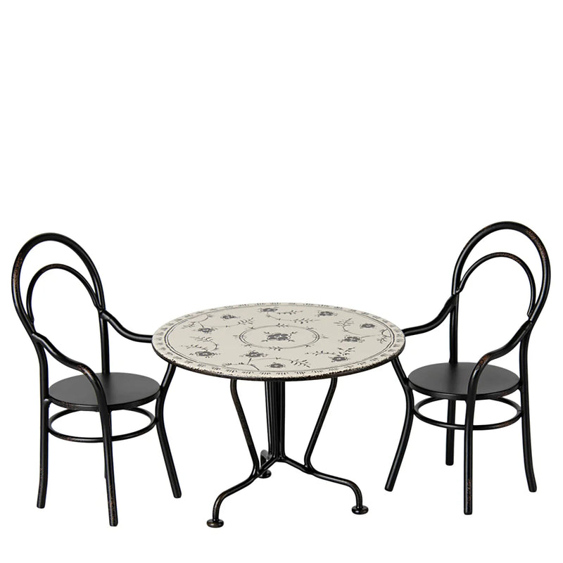 Maileg Dining Table Set With 2 Chairs Mini S/S 2025