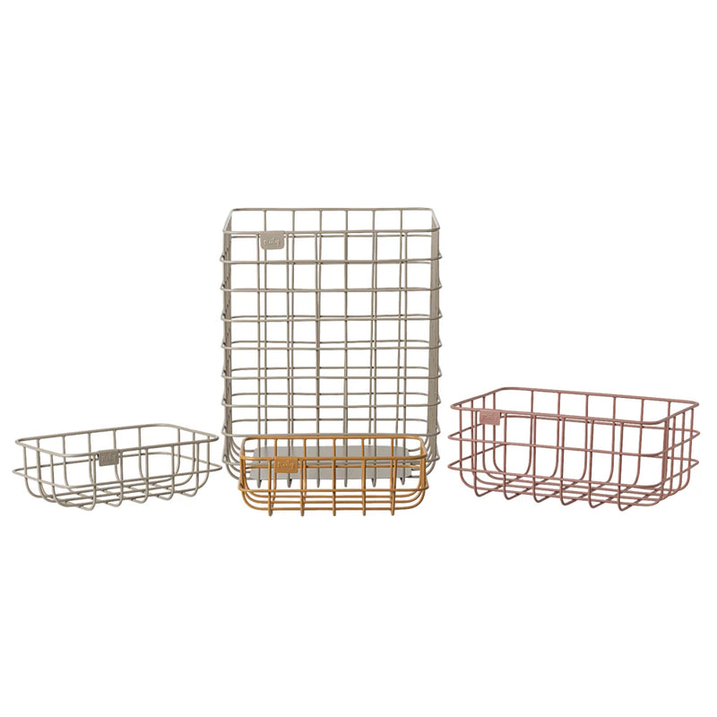 Maileg Metal Basket Set 4pcs S/S 2025 PRE ORDER ONLY