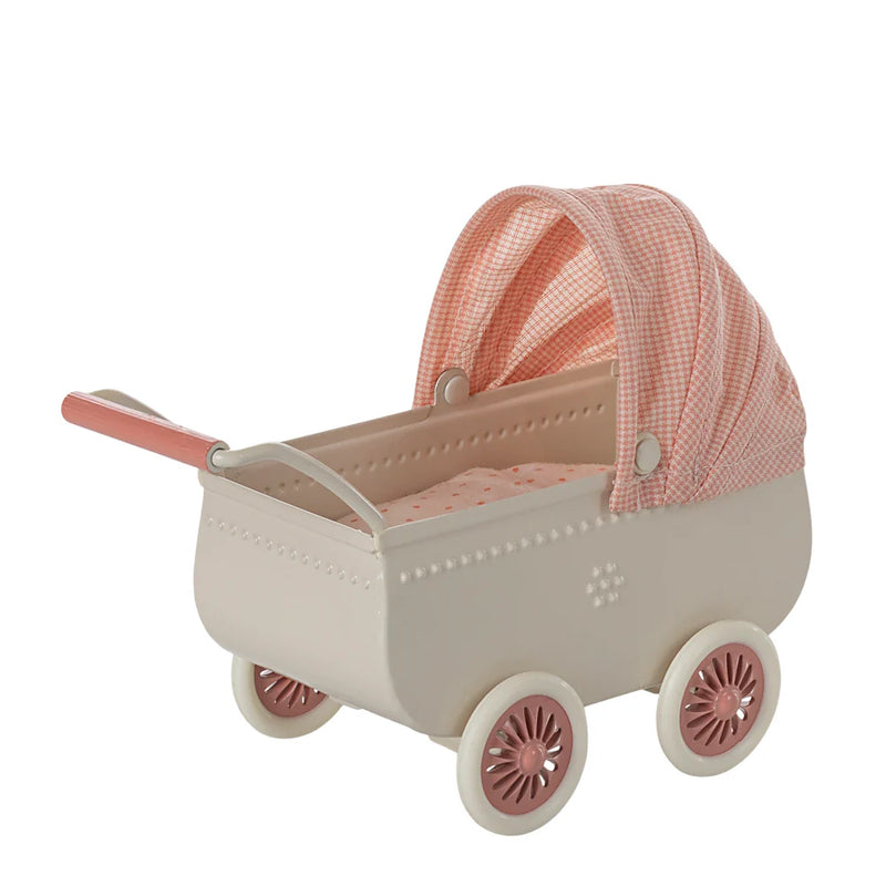 Maileg Pram Mouse Coral S/S 2025