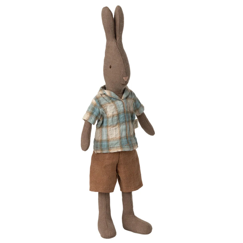 Maileg Rabbit Size 2 Brown Shirt And Shorts S/S 2025 PRE ORDER ONLY