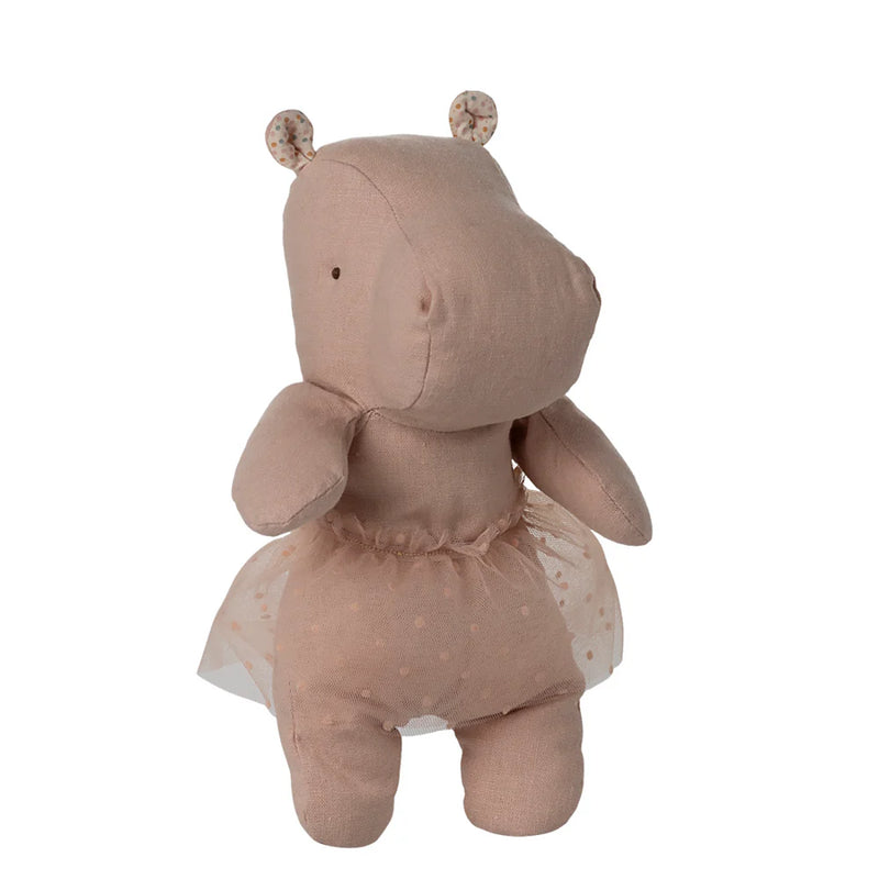 Maileg Safari Friends Hippo With Tutu Small Soft Rose S/S 2025 PRE ORDER ONLY