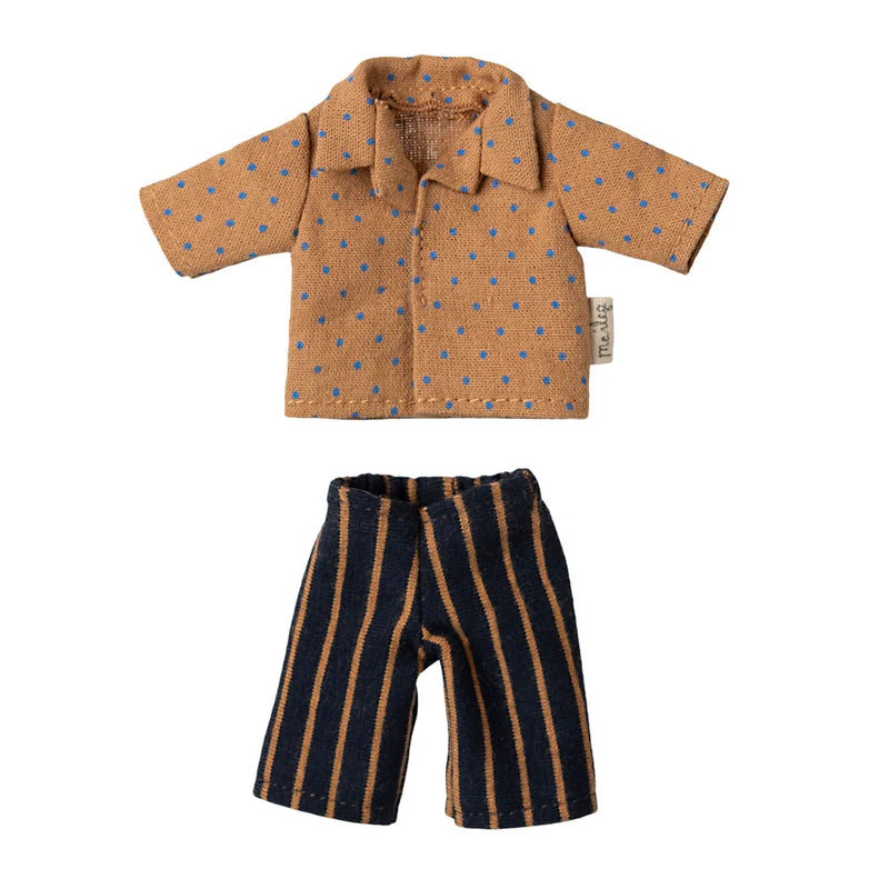 Maileg Shirt and Striped Pants Dad Mouse S/S 2025
