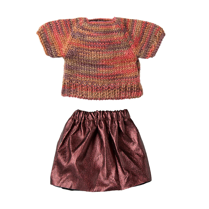Maileg Skirt and Knitted Blouse Mum Mouse S/S 2025