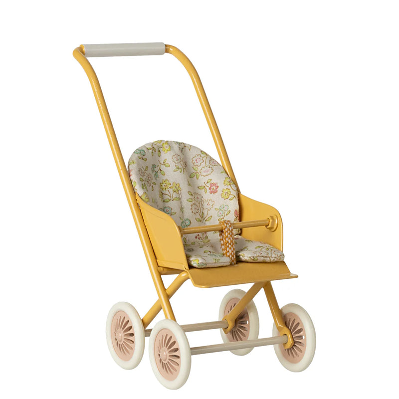 Maileg Stroller Micro Yellow S/S 2025 PRE ORDER ONLY