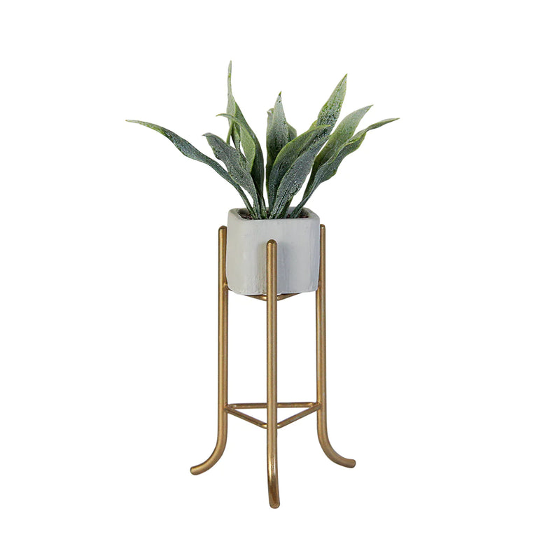 Aizulhomey Mini Plant Stand In Gold Dollhouse Miniature
