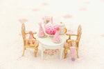 Aizulhomey Princess Chair - Gold Dollhouse Miniature