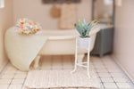 Aizulhomey Mini Plant Stand In White Dollhouse Miniature