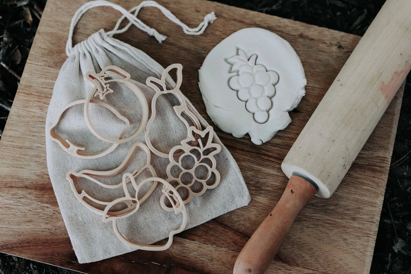 Kinfolk Pantry Mini Fruit Playdough Eco Cutter Set