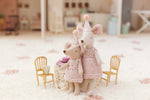 Hand Knitted Dress In Nude Pink Made To Fit The Maileg Mice Mum Mouse And Big Sister Mouse