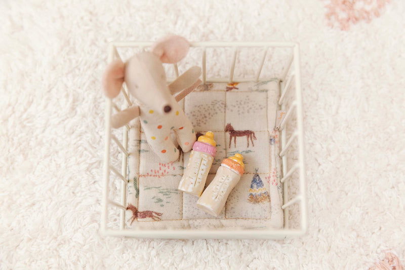 Handmade Miniature Vintage Baby Bottle Perfect For Maileg Mice