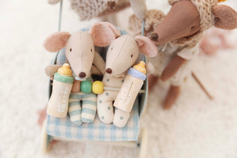 Handmade Miniature Vintage Baby Bottle Perfect For Maileg Mice