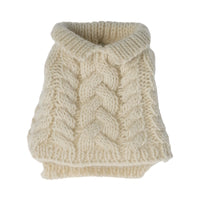 Maileg Dog Plush Sweater Off White