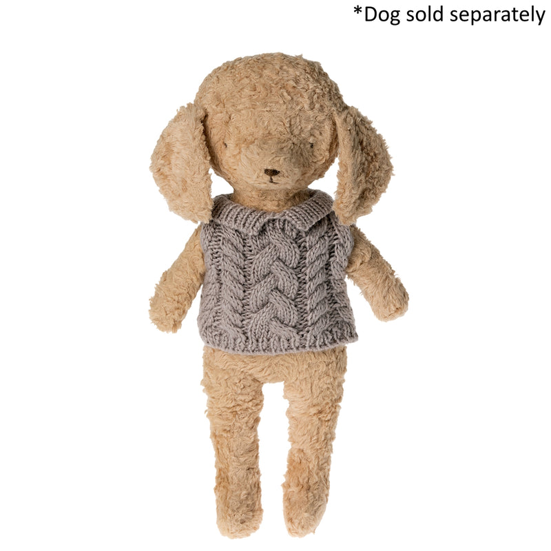 Maileg Dog Plush Sweater Heather
