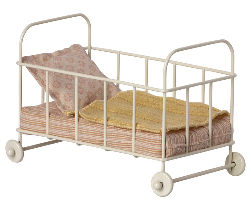 Maileg Micro Cot Bed Rose