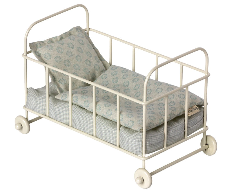Maileg Micro Cot Bed Blue