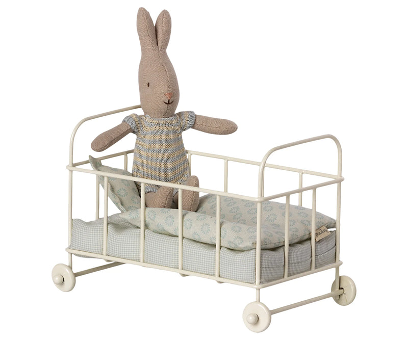 Maileg Micro Cot Bed Blue