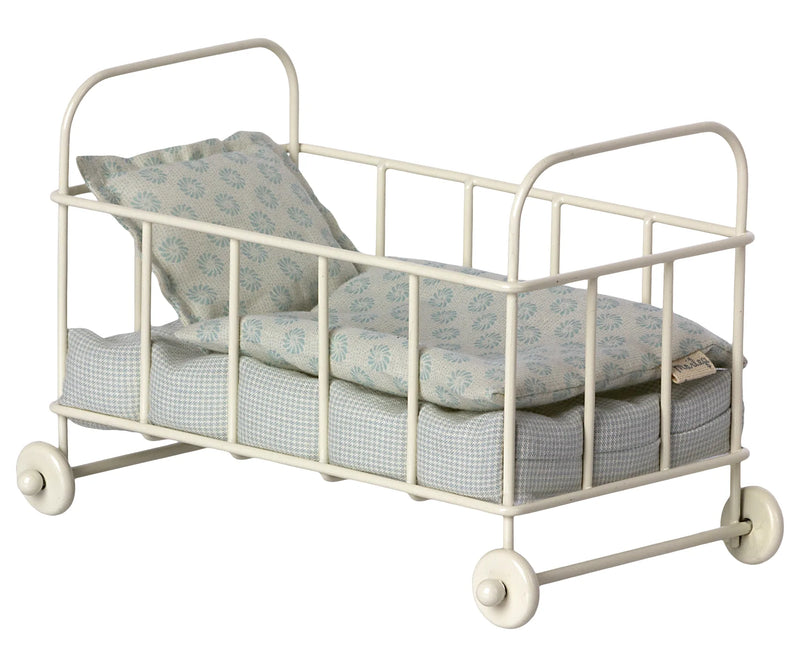 Maileg Micro Cot Bed Blue