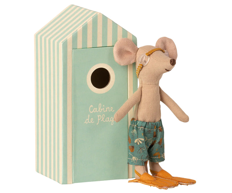 Maileg Beach Mouse Big Brother In Cabin Retired