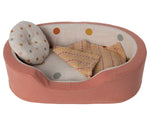 Maileg Dog Basket Coral
