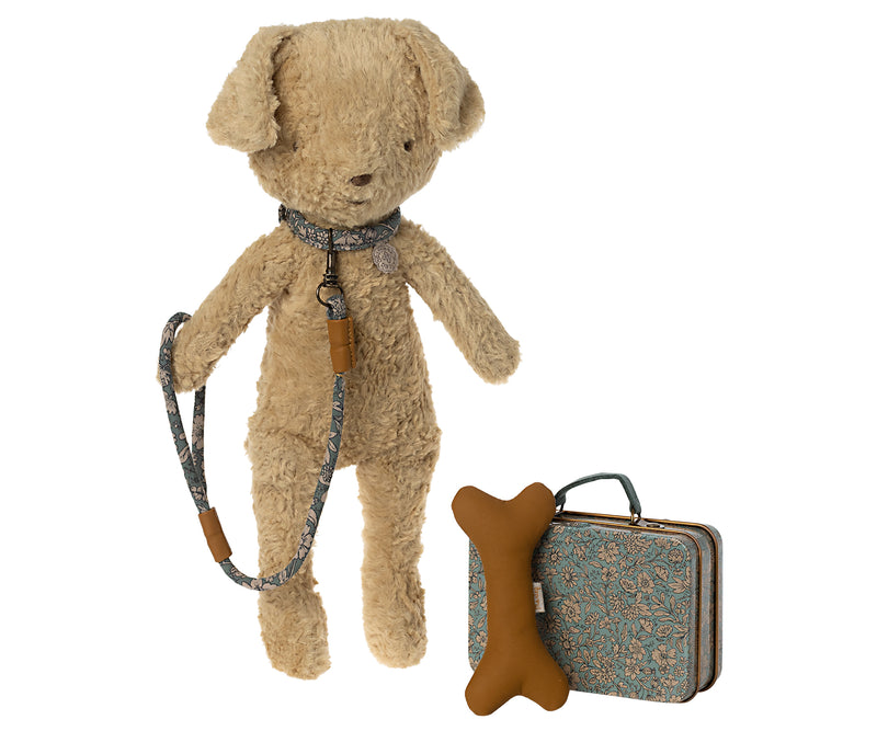 Maileg Puppy Accessories In Tin Blue