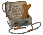Maileg Puppy Accessories In Tin Blue