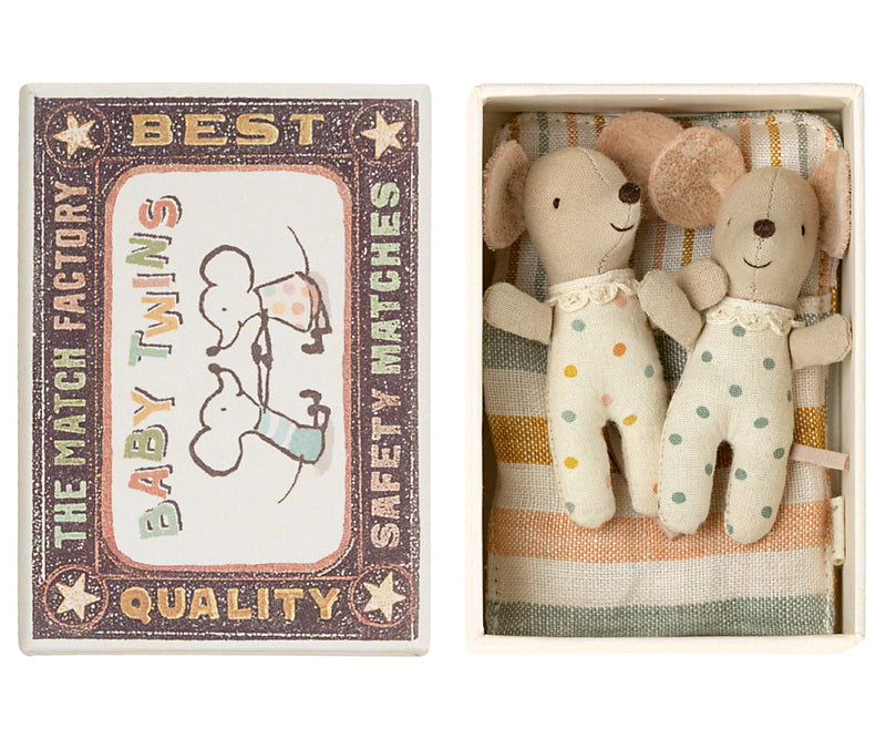 Maileg Twins Baby Mice In Matchbox 2023